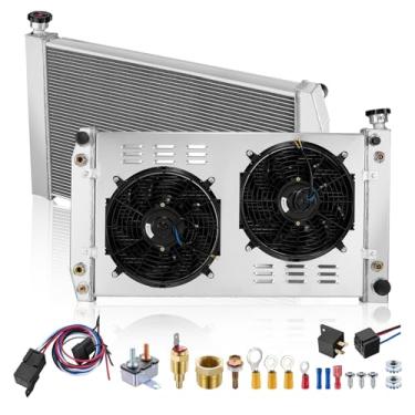 Imagem de BDFHYK Radiador de alumínio CU622 3ROW-44 mm compatível com Chevrolet GMC Blazer/C1500/C2500/C3500/K1500/K2500/K2500/K3500/P30/R2500/R3500/Suburban/Suburban 1500 0 V35 00/P3500