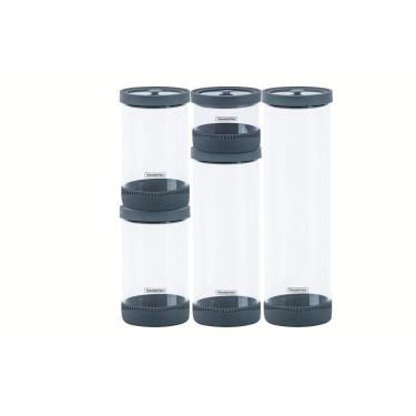 Imagem de Jogo Potes Vidro Herméticos Tramontina Purezza Borosilicato Tampa Tramontina