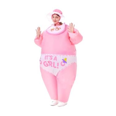 Imagem de PTS Inflatable Costume Adult, Blow Up Red Girl Baby Costume for Halloween Inflatables Cosplay Party