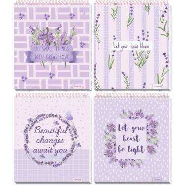 Imagem de Caderno 10X1 Capa Dura FLIP Feminino Vertical 160 Folhas 4 Capas Pacot