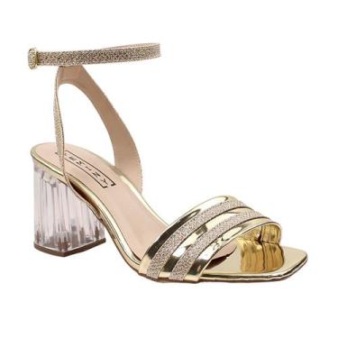 Imagem de sandalia salto transparente acrilico feminina elegante festa - Feminy 