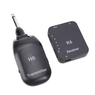 Imagem de OPPWONG de Guitarra Sem Fio, Banda UHF de 2,4 GHz, 2 Modos, Alcance de 100 Pés, 300mAh, Transmissor Bluetooth de Guitarra ABS Com Baixo Atraso, 8 Dispositivos Usam Receptor