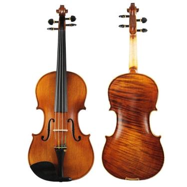 Imagem de Violino Strad Infantil 1/2 Madeira Maciça Acessórios Ébano