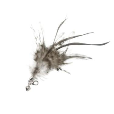 Imagem de Luzhengyang Recargas de varinha Feather Cat Teaser – Cabeças inspiradas em pássaros naturais, acessórios de brinquedo de gato para brincadeiras interativas (pacote com 5) (refil de ponta de palheta)