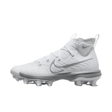 Imagem de Nike Chuteira de beisebol masculina Alpha Huarache NXT MCS, Branco/platina pura/cinza lobo, 45