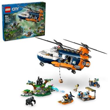 Imagem de LEGO City Exploration Helicóptero Explorador da Selva no Acampamento Base 60437