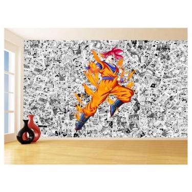 Imagem de Papel De Parede Dragon Ball Goku Página Manga 3,5M Dbz569 - Você Decor