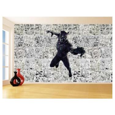 Imagem de Papel De Parede 3D Heróis Página Quadrinhos Hq 3,5M Nhma141 - Você Dec