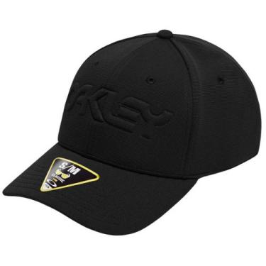 Imagem de Boné Oakley 6 Panel Stretch Hat Embossed - BLACKOUT, S-M