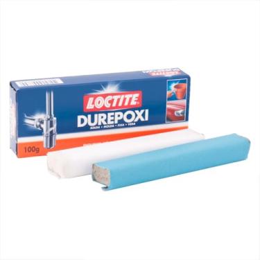 Imagem de Loctite Massa Adesiva Durepoxi, Massa Epóxi para reconstrução, modelagem, fixação e vedação, Resina Epóxi para uso doméstico, profissional e de artesanato, Cola Moldável, 1x100g
