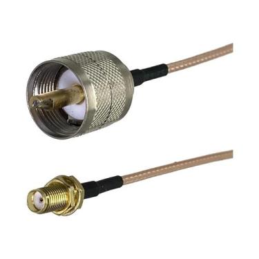 Imagem de Cabo Coaxial RF UHF RG316 RG58 PL259 SO239 Para SMA Macho Fêmea Com Co