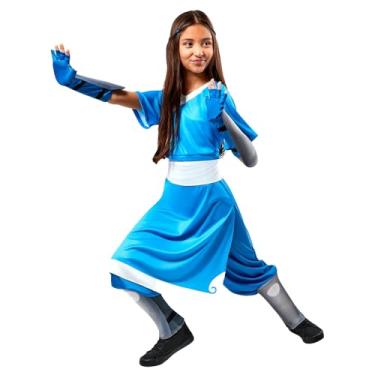 Imagem de Rubies Girl's The Legend of Korra Katara Costume for Themed Parties and Halloween, As Shown, Large