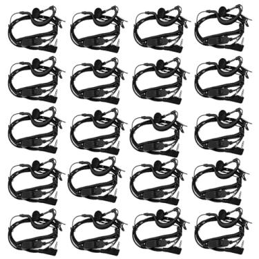 Imagem de Retevis Fone de ouvido Walkie Talkie ajustável de volume com microfone, tubo de bobina, para RT22 RT68 RT21 H-777 H-777H RT86S, compatível com rádio bidirecional Pxton Baofeng BF-T26 Kenwood, fone de