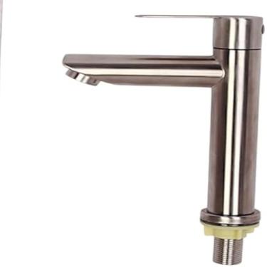 Imagem de Torneira vintage para lavatorio de pia, inox escovado, estilo antigo, bonita e resistente,