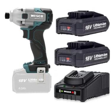 Imagem de Parafusadeira Impacto C/ 2 Bateria 2ah Carreg Wesco Ws2420.9