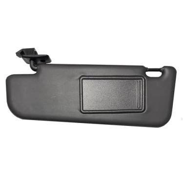 Imagem de Viseira solar compatível com Fiat 500 2012-2019 sem teto solar qualidade original (lado esquerdo esquerdo preto)