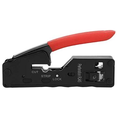 Imagem de Acouto Ferramenta Multifuncional do Cortador do Cabo Descascador Fio Crimper para CAT-5/6/7 Com Punho Ergonômico (Vermelho)