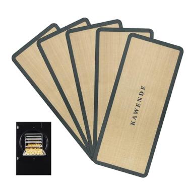 Imagem de Conjunto de 5 peças de tapetes de silicone para secador de congelamento direto da colheita - acessório reutilizável para máquina de secar congelamento, 43 cm x 18 cm, evita que itens de alimentos