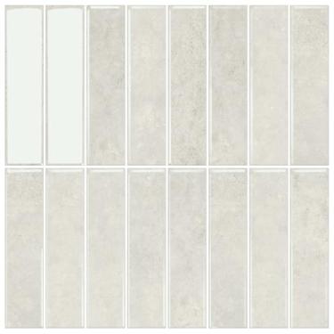 Imagem de MOCART 10 peças de azulejos de mármore adesivos à prova d'água 30 x 30 cm para bancada de cozinha, banheiro, azulejos de parede de metrô, cinza