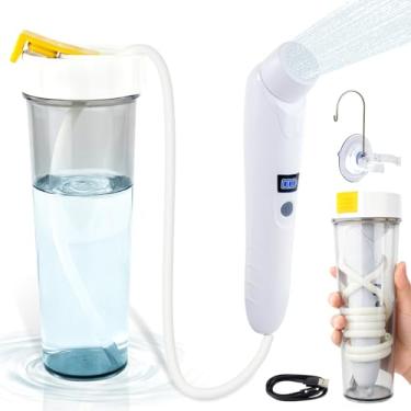 Imagem de Pulverizador de bidê elétrico portátil, bidê portátil recarregável para viagens | Banheiro | Cuidados pessoais | Cuidados pós-parto | Limpeza de higiene | Cuidados com o bebê, recipiente de água de 1