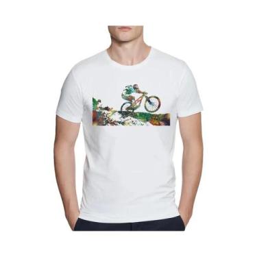 Imagem de Camiseta Masculina De Verão Com Estampa MTB Para Ciclismo Downhill Cas
