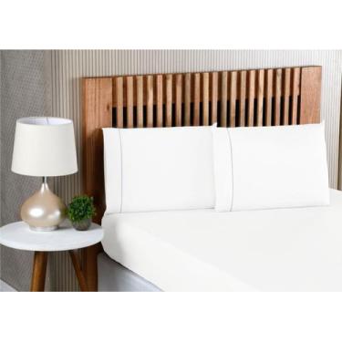 Imagem de Lençol de cama Queen 400 Fios 3 Peças 100% algodão com elastico - RT M