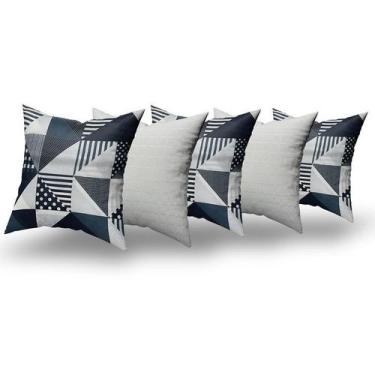 Imagem de Jogo Almofadas Decorativas 5 Unidades Com Ziper e Refil de Silicone - 