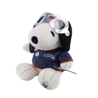 Imagem de Plush Doll Toy Pilot Dog Blue 35 cm com macacão para crianças