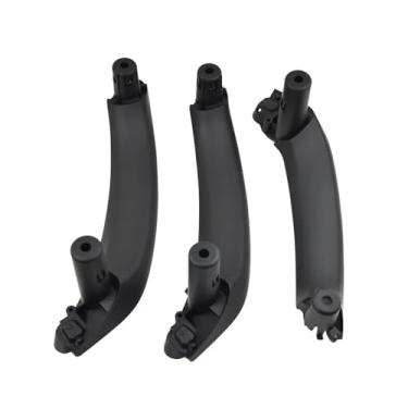 Imagem de Esquerda direita interior do carro maçaneta da porta painel puxar guarnição dentro da tampa esquerda direita Compatível com bmw x3 x4 f25 f26 2011 2012 2013 2014 2015 2016(Gold)