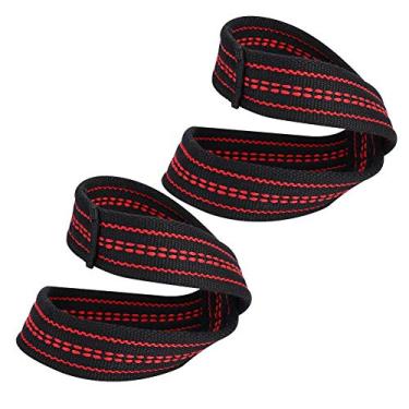 Imagem de SPYMINNPOO Figura 8 para Levantamento de Peso, AlçAs para Treinamento de Ginástica, Mangas Protetoras para As Mãos, Elastano de Nylon Resistente Ao Desgaste, Sensação de Elevação Aprimorada, Proteção contra Lesões, Adequado para Guarda de Levantamento de Peso, Tamanhos S/M (S)