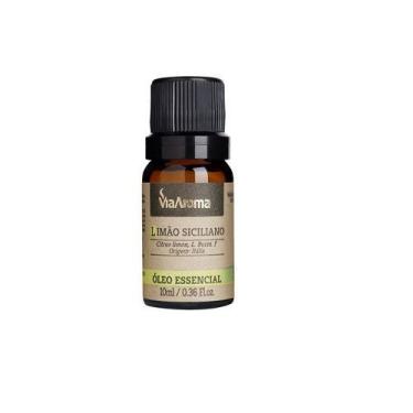Imagem de Óleo Essência Para Difusor Aromatizador 10Ml Via Aroma, Essência Limão