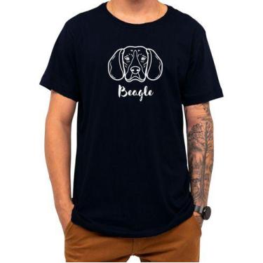 Imagem de Camiseta Pet Beagle Cachorro Cão Raça Presente Natal Roupa, P, Cinza, 