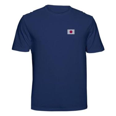 Imagem de Camiseta Japão Bandeira Cor:Azul MarinhoTamanho:M - Tritop Camisetas, 
