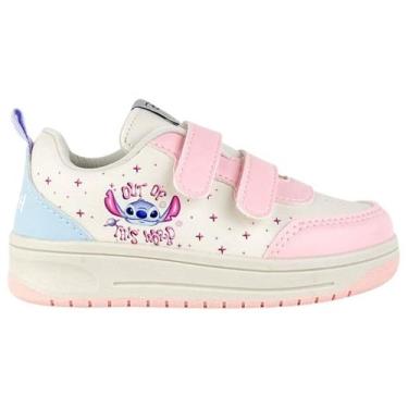 Imagem de Tenis Menina Disney Infantil Baby Star Lilo Stitch Original, Branco, R