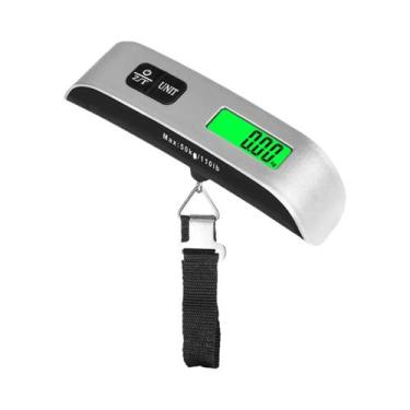 Imagem de Balança Digital Portátil De 50kg (110lb) Com Display LCD Para Bagagem 