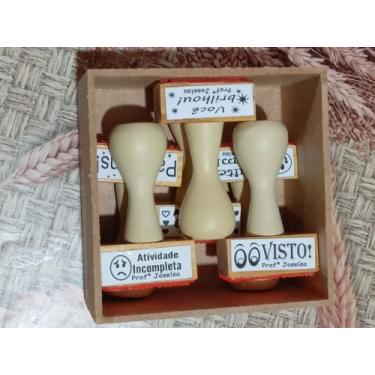 Imagem de Kit Carimbos Incentivo para Professores SEM PERSONALIZAR - Pituti Box