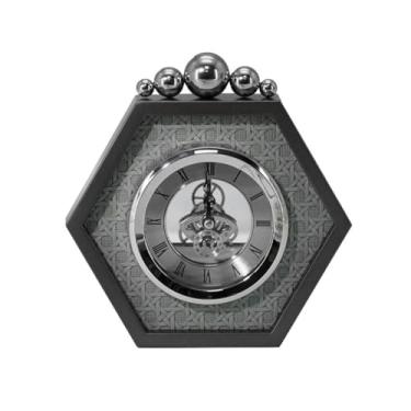 Imagem de Relógio de mesa criativo para quarto silencioso, ornamentos para casa, mesa, quarto, estudo, sala de estar, relógio de metal, relógio de mesa