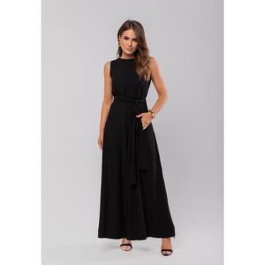 Imagem de Macacão Regata Feminino Alfaiataria Pantalona Salvatore Fashion-Feminino