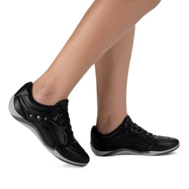 Imagem de Tênis Casual Feminino Preto Kolosh C1286A Confortável com Palmilha em 