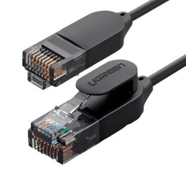 Imagem de Cabo De Rede Rj45 Cat6a Utp Ethernet Macho 2metros Preto.