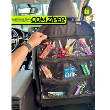 Imagem de Organizador de Banco COM ZÍPER Para Motorista UBER 99 Porta Objetos de
