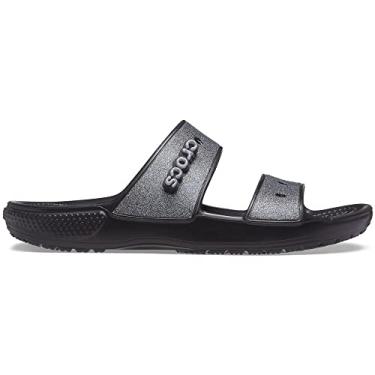 Imagem de CROCS Chinelo Classic Glitter II Sandal, Adulto Unissex, Black, 35