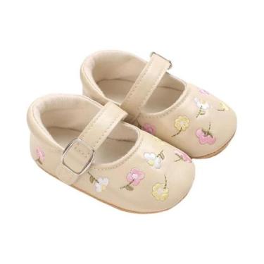 Imagem de Sapatos Casuais Antiderrapantes De Borracha Com Sola Plana Para Bebês 