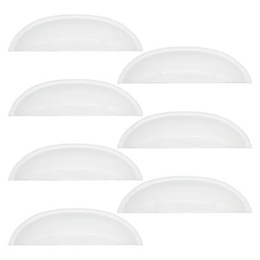 Imagem de Puxador Concha Puxador Armario Gaveta Colonial Moveis Retro (7, Branco)