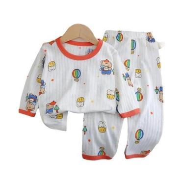 Imagem de Pijamas De Verão Para Bebês Com Calças De Algodão De Manga Longa, Roup