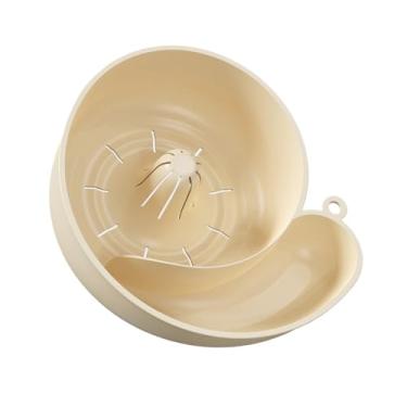 Imagem de Cesta de drenagem de caracol, cesta de frutas rotativa, tigela de lavagem de frutas rotativa com filtro, escorredor multiuso para cozinha, legumes, frutas para casa, dormitório, acampamento e