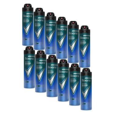 Imagem de Kit 12 Desodorante Rexona Men Antitranspirante Active 150ml