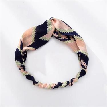 Imagem de Faixas De Cabelo Femininas De Verão Com Estampa Boêmia, Tiaras Vintage