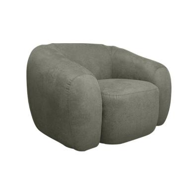 Imagem de Poltrona Giratória Decorativa Cannes Base Giratória Linho Prata G81 - Gran Belo