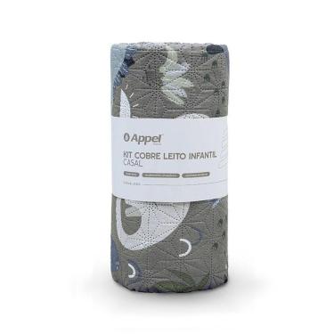 Imagem de Kit Cobre Leito Solteiro 2 Peças Casual Kids Appel Home Dino